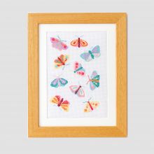 Butterflies and moths cross stitch kit