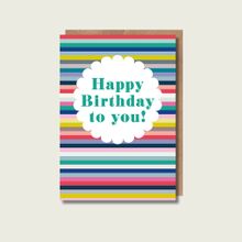 Happy Birthday Stripes Card