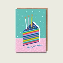 Cake and Candles Birthday Card