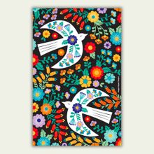 Two Birds Patterned Tea Towel