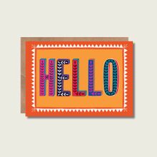 Hello type card
