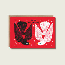 Be My Valentine card, two birds