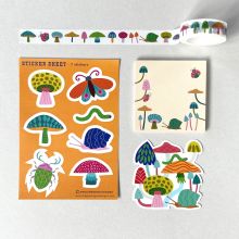Toadstool Stationery Bundle & Greetings Card