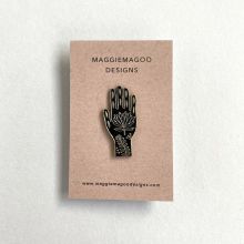 Hand enamel pin badge