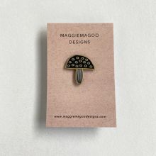 Toadstool enamel pin badge