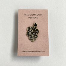 Snake enamel pin badge