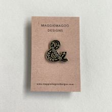 Ampersand enamel pin badge