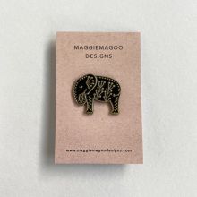 Elephant enamel pin badge