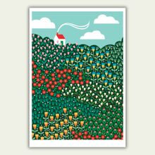 A4 House on a Hill Print