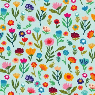 Floral meadow pattern