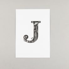 A4 alphabet print. Letters J - R