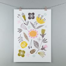 Woodland floral illustration