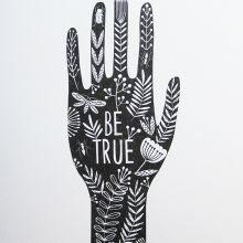 Be True A5 risograph print