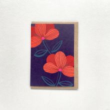 Orange blooms card