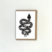Snake greetings card