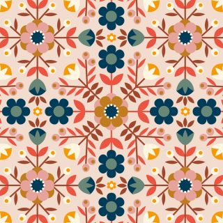 Retro Daisies pattern